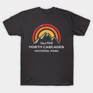 North Cascades National Park Retro T-Shirt